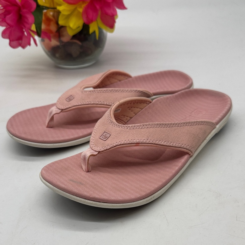 Spenco Women's Pink Flip Flop Thong Sandals with arch support Size 8 FFT9540